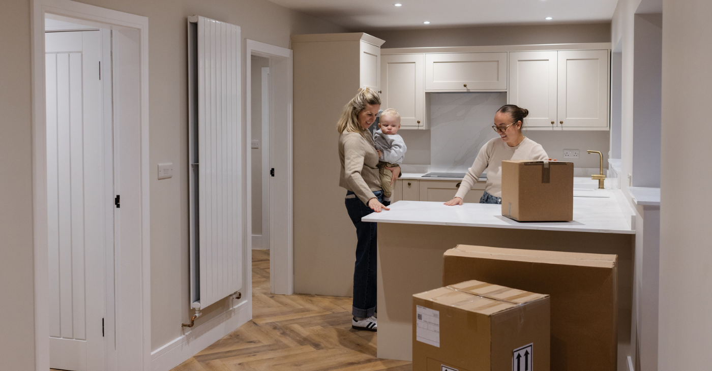 Family moving into new home